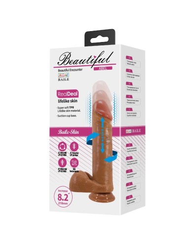 BAILE - ABEL DILDO REALÍSTICO 21 CM MULATO Vibradores Realísticos