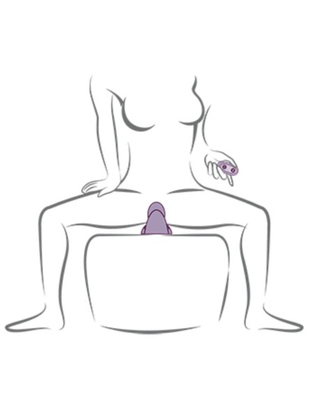 ROCKS- OFF - RUBY GLOW VIBRADOR SIT-ON MORADO Para Clítoris