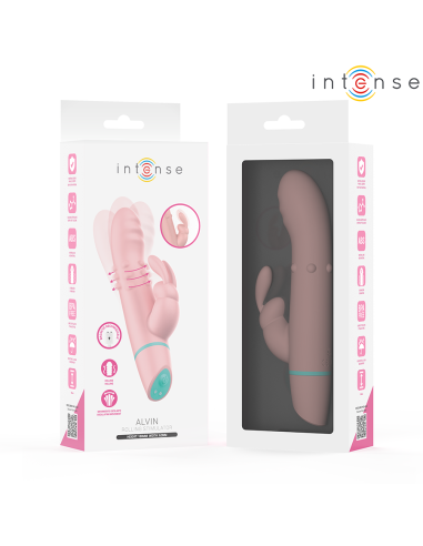 INTENSE - ALVIN ESTIMULADOR RABBIT & VIBRADOR ROLLING + OSCILANTE Vibradores Rabbit