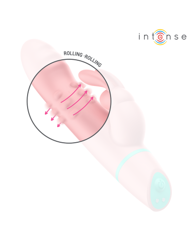 INTENSE - ALVIN ESTIMULADOR RABBIT & VIBRADOR ROLLING + OSCILANTE Vibradores Rabbit