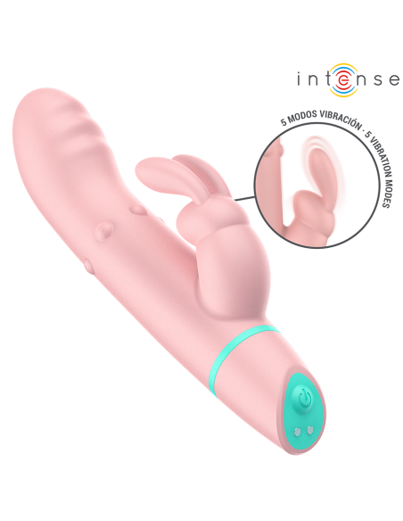 INTENSE - ALVIN ESTIMULADOR RABBIT & VIBRADOR ROLLING + OSCILANTE Vibradores Rabbit