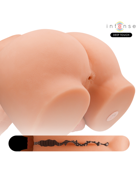 INTENSE DEEP TOUCH - RICHIE TORSO CON ANO Y DILDO REALÍSTICO CON EMPUJE Y VIBRACIÓN CONTROL REMOTO 4.7 KG Vibradores Realísticos