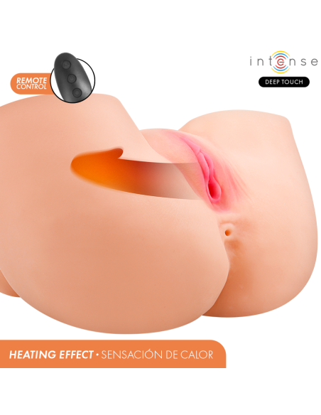 INTENSE DEEP TOUCH - GINGER MASTURBADOR VAGINA CON EFECTO SUCCIÓN, CALOR, VIBRACIÓN Y VOZ CON CONTROL REMOTO 5.3 KG Vibradores Realísticos
