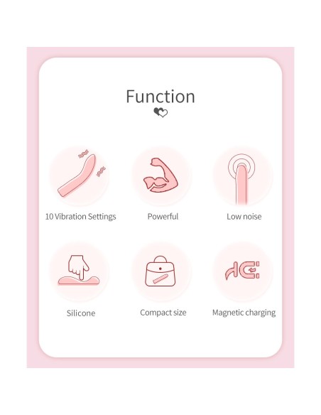 PRETTY LOVE - KISELL VIBRADOR PUNTO G ROSA Vibradores Punto G