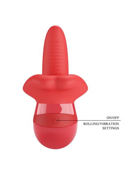 PRETTY LOVE - OBELIA LENGUA MASTURBADORA CON MOVIMIENTO ORBITAL Para Clítoris