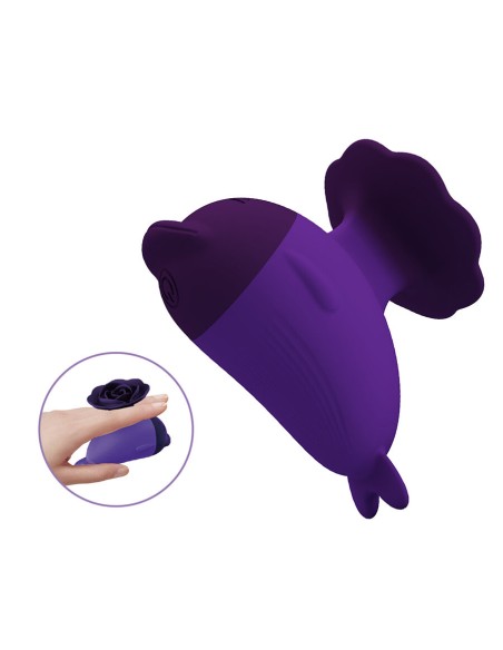 PRETTY LOVE - DOLPHIN MINI VIBRADOR CON SUJECIÓN Masajeadores