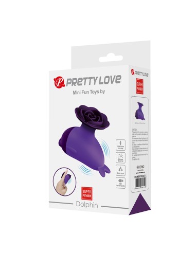 PRETTY LOVE - DOLPHIN MINI VIBRADOR CON SUJECIÓN Masajeadores