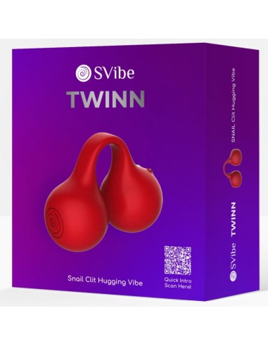 SNAIL VIBE - TWINN VIBRADOR DE DEDO CEREZA Masajeadores