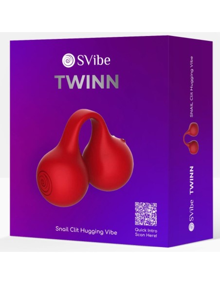 SNAIL VIBE - TWINN VIBRADOR DE DEDO CEREZA Masajeadores
