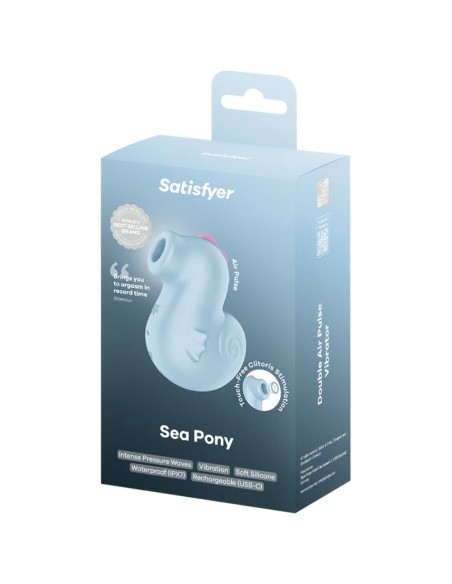 SATISFYER - SEA PONY VIBRADOR & ESTIMULADOR AIR PULSE Para Clítoris