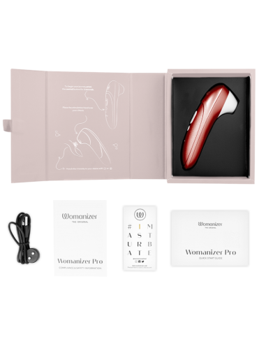 WOMANIZER - PRO VIBRANT ESTIMULADOR DE CLÍTORIS BURDEOS Para Clítoris