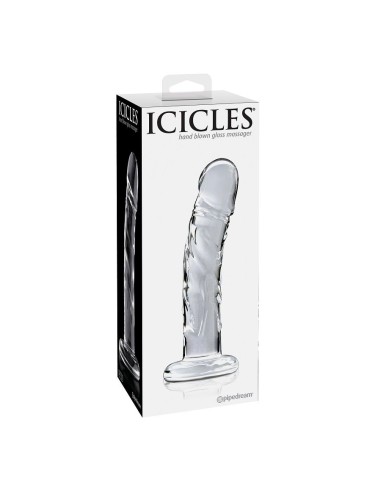 ICICLES - N. 62 MASAJEADOR DE VIDRIO Dildos sin Vibración