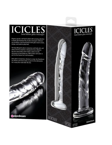 ICICLES - N. 62 MASAJEADOR DE VIDRIO Dildos sin Vibración