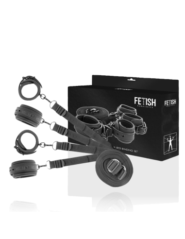FETISH SUBMISSIVE - SET DE ESPOSAS Y ATADURAS CON FORRO DE NEOPRENO Esposas de fijación