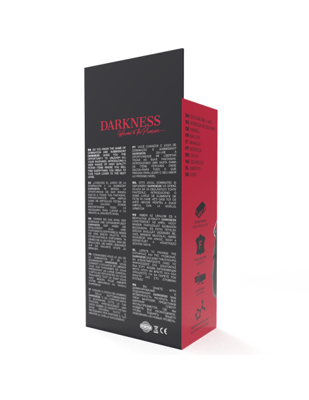 DARKNESS - MORDAZA TRANSPIRABLE SILICONA NEGRO Mordazas
