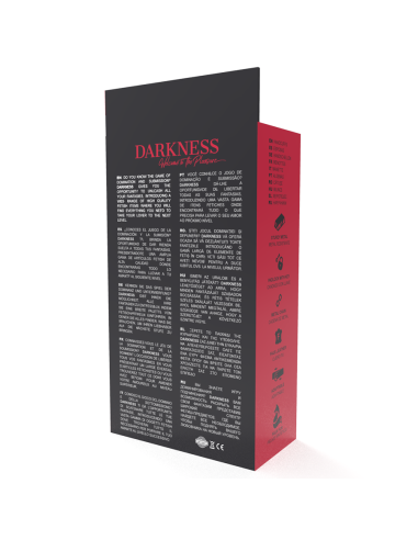 DARKNESS - ESPOSAS CUERO AJUSTABLES MANOS NEGRO CON CANDADO Esposas