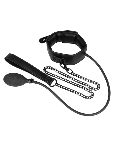 FETISH SUBMISSIVE BONDAGE - COLLAR BONDAGE INFLABLE CON TIRADOR Collares