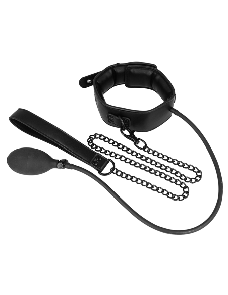 FETISH SUBMISSIVE BONDAGE - COLLAR BONDAGE INFLABLE CON TIRADOR Collares