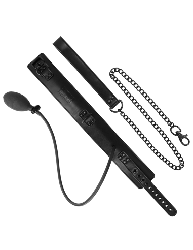 FETISH SUBMISSIVE BONDAGE - COLLAR BONDAGE INFLABLE CON TIRADOR Collares