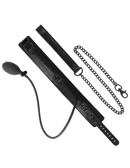 FETISH SUBMISSIVE BONDAGE - COLLAR BONDAGE INFLABLE CON TIRADOR Collares