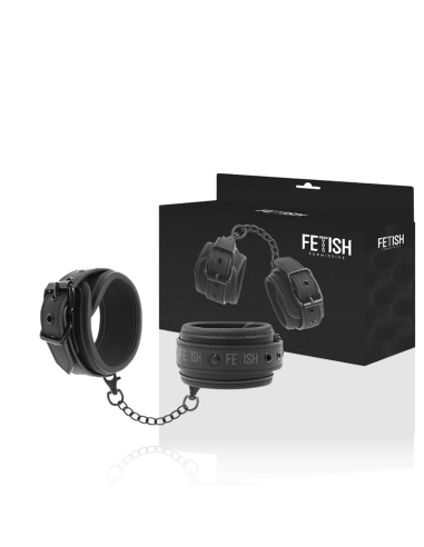 FETISH SUBMISSIVE - ESPOSAS CUERO VEGANO CON FORRO DE NEOPRENO Esposas