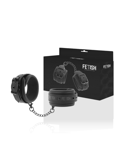FETISH SUBMISSIVE - ESPOSAS CUERO VEGANO CON FORRO DE NEOPRENO Esposas