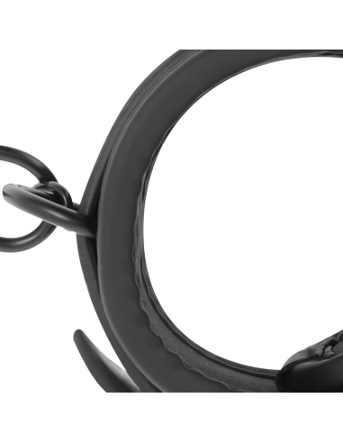 FETISH SUBMISSIVE - ESPOSAS CUERO VEGANO CON FORRO DE NEOPRENO Esposas