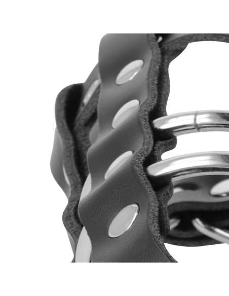 DARKNESS - JAULA CASTIDAD CUERO CON CANDADO Jaulas Pene BDSM