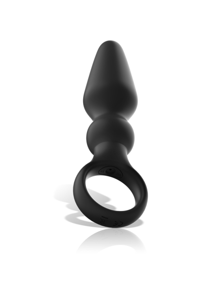 BLACK&SILVER - OZZY POTENTE VIBRADOR PLUG ANAL SILICONA Plugs Anales