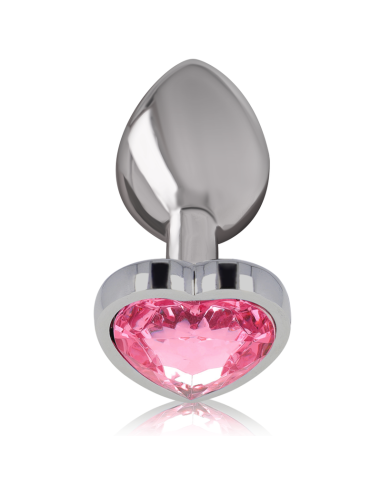 INTENSE - PLUG ANAL METAL ALUMINIO CORAZÓN ROSA TALLA M Plugs Anales