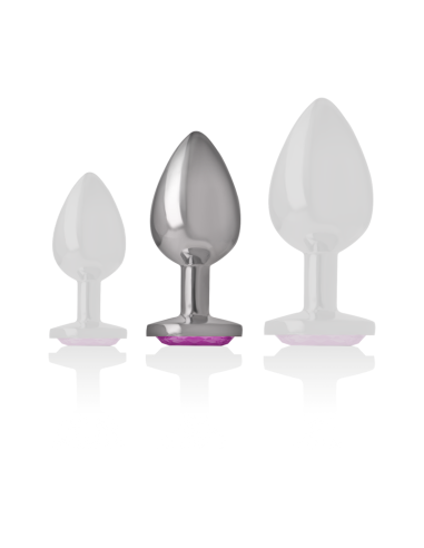 INTENSE - PLUG ANAL METAL ALUMINIO CORAZÓN ROSA TALLA M Plugs Anales