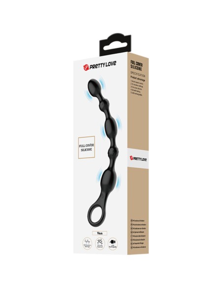 PRETTY LOVE - VAN BOLAS ANALES 10 VIBRACIONES RECARGABLE SILICONA Bolas Anales
