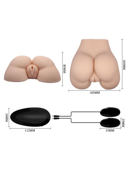 CRAZY BULL - VAGINA Y ANO REALÍSTICOS CON VIBRACIÓN POSICIÓN 5 Vaginas con vibración