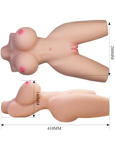 CRAZY BULL - LILY TORSO FEMENINO REALISTA VAGINA Y ANAL 4 KG Muñec@s Tamaño Real