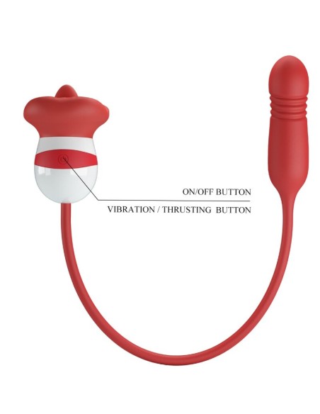 PRETTY LOVE - ASHLYNN MASTURBADOR BOCA ROJO Juguetes para Mujeres