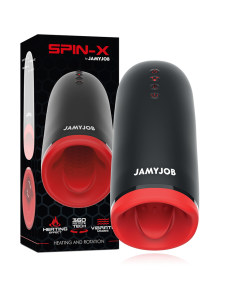 JAMYJOB - SPIN-X MASTURBADOR CON ROTACIÓN Y FUNCIÓN CALOR 2