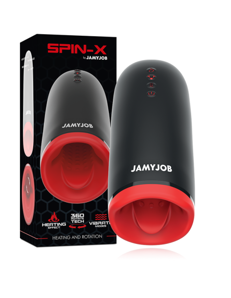 JAMYJOB - SPIN-X MASTURBADOR CON ROTACIÓN Y FUNCIÓN CALOR Masturbadores varios