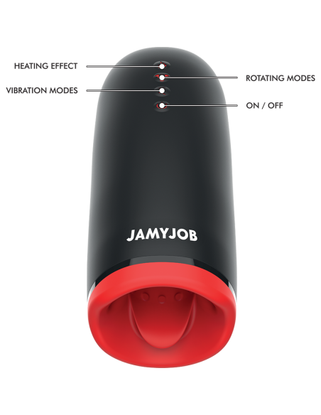 JAMYJOB - SPIN-X MASTURBADOR CON ROTACIÓN Y FUNCIÓN CALOR Masturbadores varios