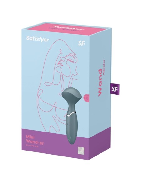 SATISFYER - MINI WOND-ER GRIS Para Clítoris
