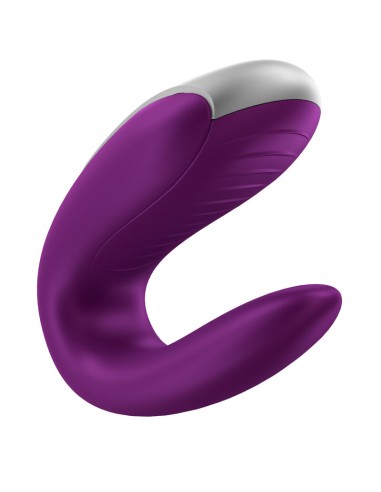 SATISFYER - DOUBLE FUN PARTNER VIBRADOR LILA Vibradores control remoto