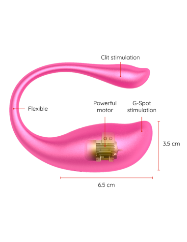 ONINDER - NAIROBI HUEVO VIBRADOR ROSA - APP GRATUITA Vibradores con APP