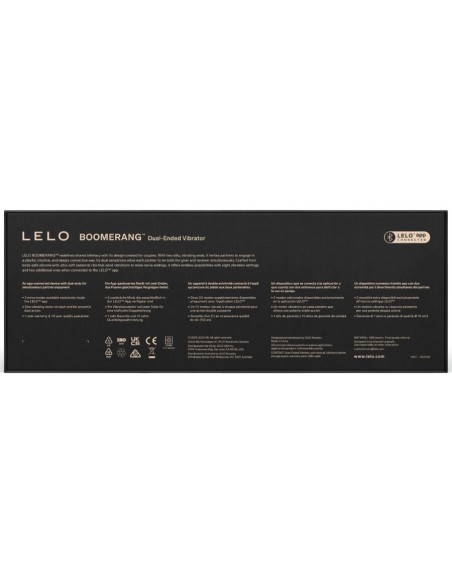 LELO - BOOMERANG VIBRADOR DE DOBLE EXTREMO MORADO Vibrador Parejas U