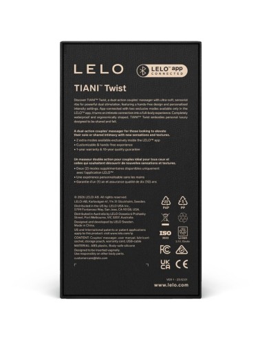 LELO - TIANI TWIST VIBRADOR PARA PAREJAS LAVANDA Vibrador Parejas U