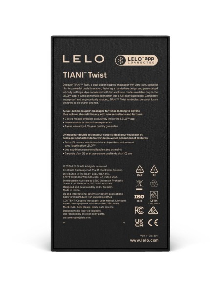 LELO - TIANI TWIST VIBRADOR PARA PAREJAS CELESTE Vibrador Parejas U