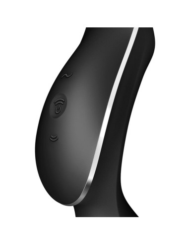 SATISFYER - CURVY TRINITY 2 ESTIMULADOR Y VIBRADOR NEGRO Succionadores sin vibración