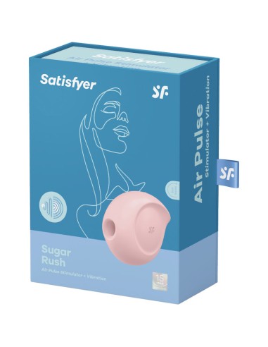 SATISFYER - SUGAR RUSH ESTIMULADOR Y VIBRADOR ROSA Succionadores sin vibración