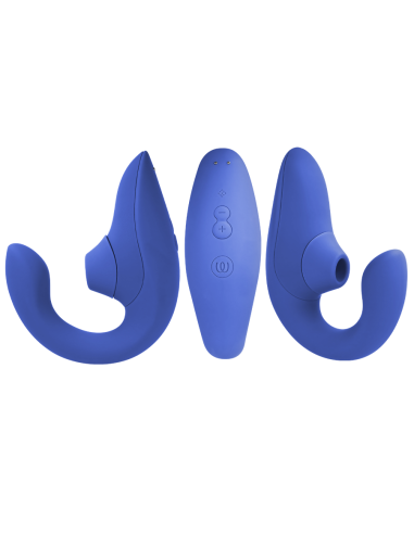 WOMANIZER - BLEND ESTIMULADOR VIBRADOR RABBIT AZUL Succionadores con vibración