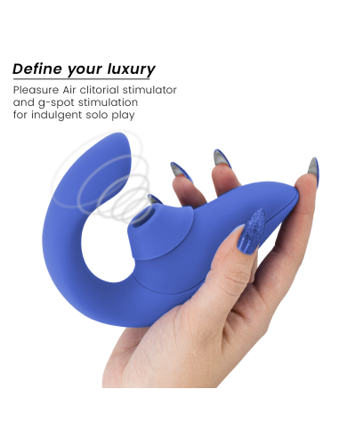WOMANIZER - BLEND ESTIMULADOR VIBRADOR RABBIT AZUL Succionadores con vibración