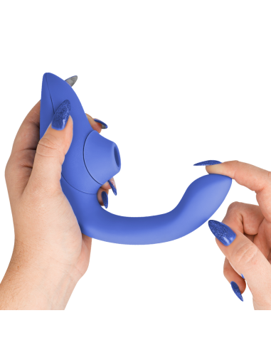 WOMANIZER - BLEND ESTIMULADOR VIBRADOR RABBIT AZUL Succionadores con vibración