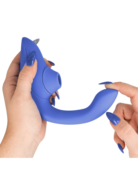 WOMANIZER - BLEND ESTIMULADOR VIBRADOR RABBIT AZUL Succionadores con vibración